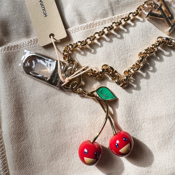Louis Vuitton Accessories - Louis Vuitton x TM Cerise Gold Bag Chain Cherry Charm
